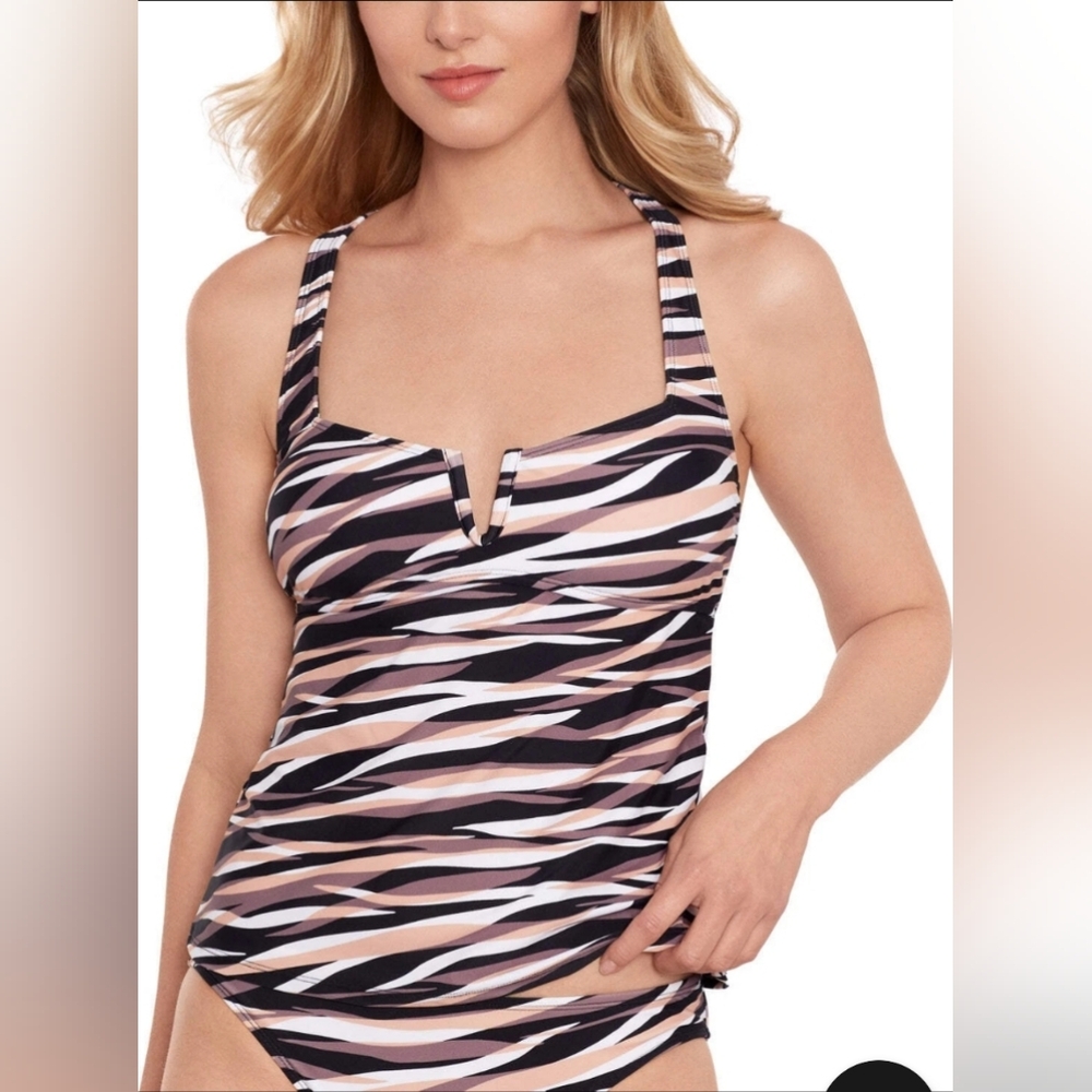 NWT Salt + Cove Tankini Top Swim Tankini Size M
